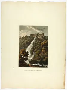 The Cascatelle and Stables of Mecenas, plate thirty-three from the Ruins of Rome, pub. April 21, 179 Creator: Matthew Dubourg