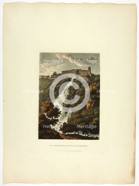 The Cascatelle and Stables of Mecenas, plate thirty-three from the Ruins of Rome, pub. April 21, 179 Creator: Matthew Dubourg.