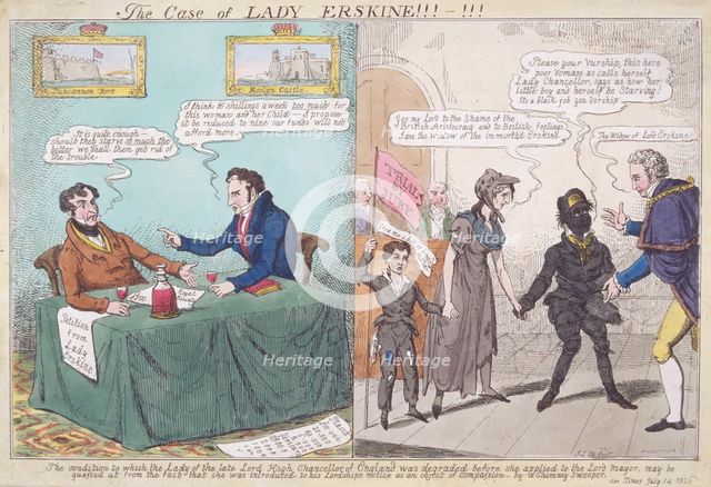 'The case of Lady Erskine!!!-!!!', 1826. Artist: JL Marks