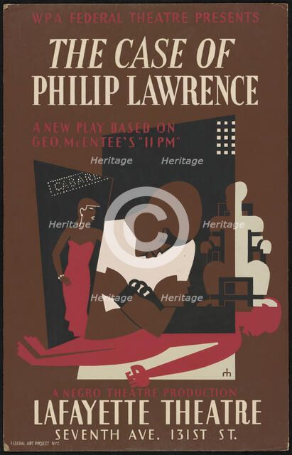 The Case of Philip Lawrence 1, New York, 1937. Creator: Unknown.