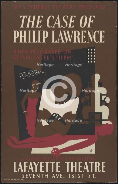The Case of Philip Lawrence 2, New York, 1937. Creator: Unknown.
