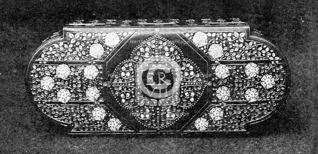The case of the key presented to the King at the opening of the Victoria and Albert Museum, 1909. Creator: Unknown.