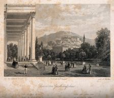 The Casino at the Kurhaus (The Conversationshaus) in Baden-Baden, ca 1855