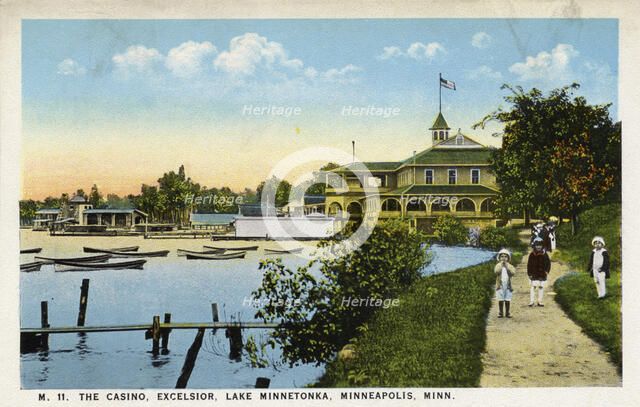 The casino, Excelsior, Lake Minnetonka, Minneapolis, Minnesota, USA, 1915. Artist: Unknown