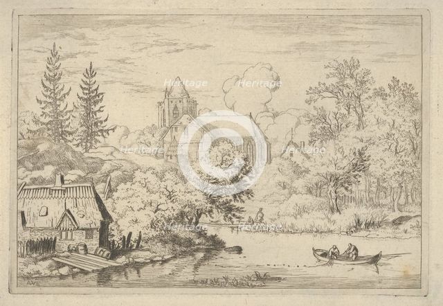 The Casks and Planks at the Back of the River, 17th century. Creator: Allart van Everdingen.