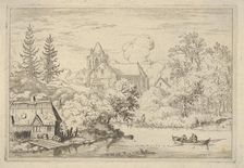 The Casks and Planks at the Back of the River, 17th century. Creator: Allart van Everdingen