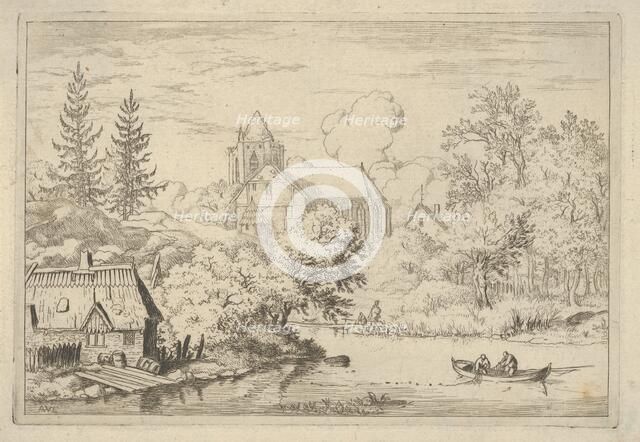 The Casks and Planks at the Back of the River, 17th century. Creator: Allart van Everdingen.