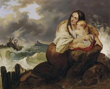 The castaway, 1837. Creator: Josef Danhauser the Younger
