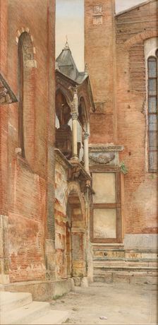 The Castelbarco Tomb, Verona, May - August 1869. Artist: John Wharlton Bunney