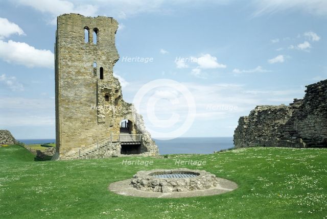 The castle well in the inner bailey, Scarborough Castle, North Yorkshire, 2000. Artist: Unknown