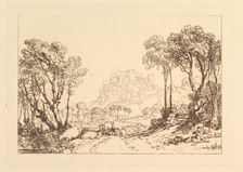 The Castle above the Meadows (Liber Studiorum, part II, plate 8), 1808. Creator: JMW Turner