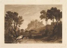 The Castle above the Meadows (Liber Studiorum, part II, plate 8), 1808. Creator: JMW Turner