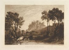 The Castle above the Meadows (Liber Studiorum, part II, plate 8), 1808. Creator: JMW Turner