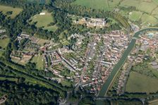 The castle and town, Arundel, West Sussex, 2016. Creator: Damian Grady