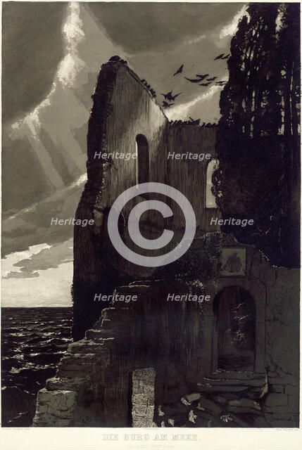 The Castle by the Sea, 1887. Creator: Max Klinger.