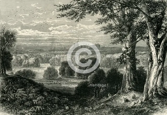 'The Castle, from Bishopsgate', c1870.