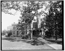 The Castle from the drive, M.M.A., Orchard Lake, Michigan, between 1890 and 1901. Creator: Unknown
