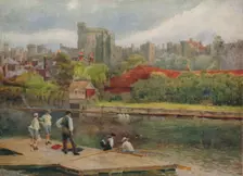 The Castle from the Rafts c1900. Artist: William Biscombe Gardner