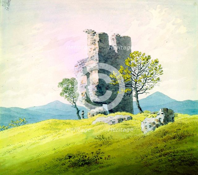 'The Castle in Teplitz', late 18th or 19th century. Artist: Caspar David Friedrich