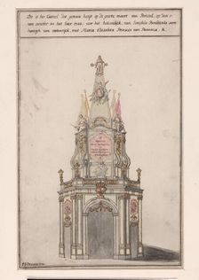 The Castle in Brussels...marriage of Joseph II and Maria Isabella van Parma, 1760, (1760). Creator: Ferdinandus Josephus de Rons