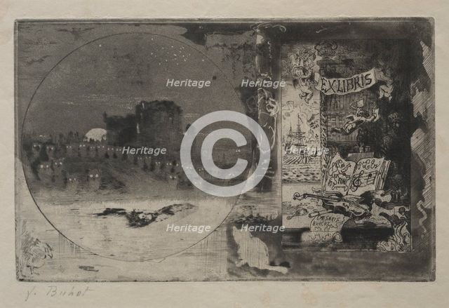 The Castle of the Owls, 1887. Creator: Félix Hilaire Buhot (French, 1847-1898).