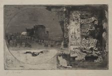 The Castle of the Owls, 1887. Creator: Félix Hilaire Buhot (French, 1847-1898)