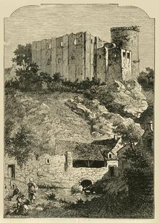 The Castle of Falaise and Fountain of Arlette 1890. Creator: Unknown