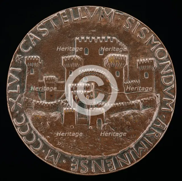 The Castle of Rimini [reverse], 1446. Creator: Matteo di Andrea de Pasti.
