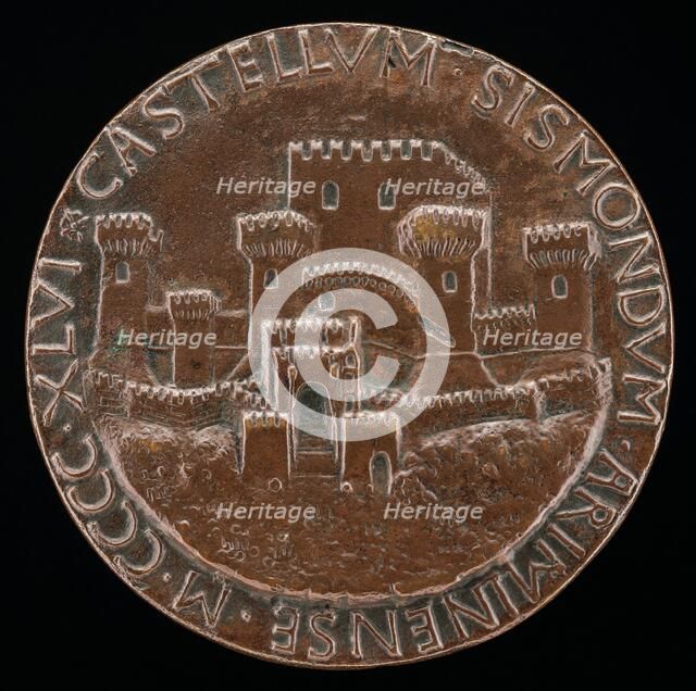 The Castle of Rimini [reverse], 1446. Creator: Matteo di Andrea de Pasti.
