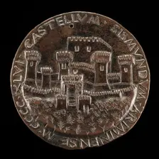 The Castle of Rimini [reverse], 1446. Creator: Matteo di Andrea de Pasti
