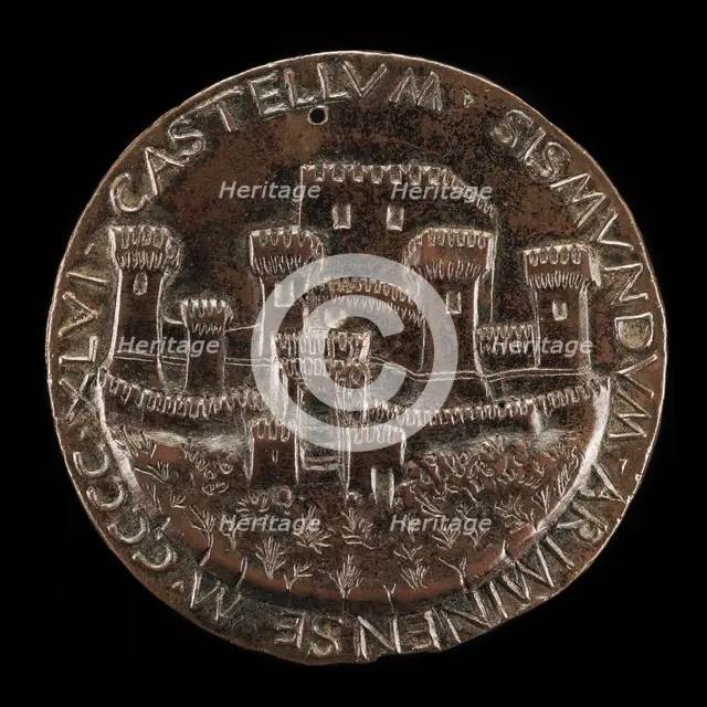 The Castle of Rimini [reverse], 1446. Creator: Matteo di Andrea de Pasti.