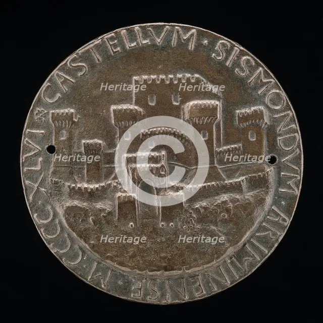 The Castle of Rimini [reverse], 1446. Creator: Matteo di Andrea de Pasti.
