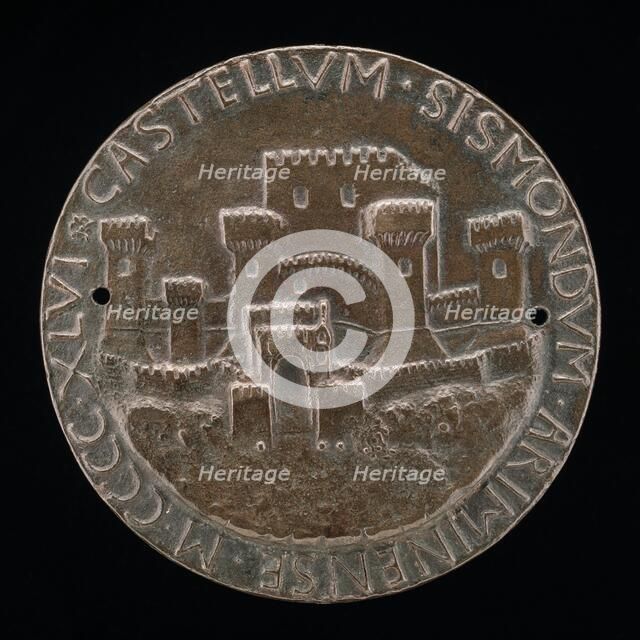 The Castle of Rimini [reverse], 1446. Creator: Matteo di Andrea de Pasti.