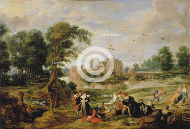 The castle park in Ekeren, 1527-1530. Creator: Rubens, Pieter Paul (1577-1640).