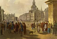 The Castlegate, Aberdeen, In 1800, 1800. Creator: Hugh Irvine