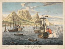The Cape of Good Hope, pub. c1731. Creator: Samuel Scott (1701 - 1772 (after; George Lambert (1700 - 1765) after;