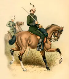 The Cape Mounted Rifles 1890. Creator: Godfrey Douglas Giles