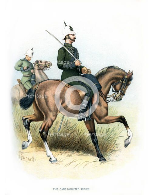 'The Cape Mounted Rifles', c1890.Artist: H Bunnett