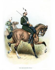 The Cape Mounted Rifles c1890.Artist: H Bunnett