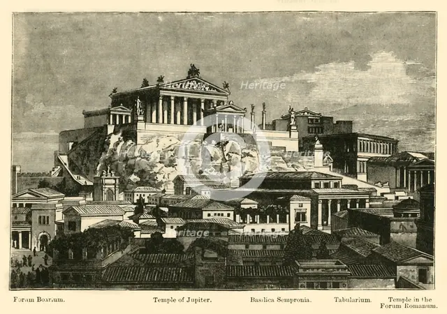 'The Capitol, from Mount Palatine (restoration)', 1890.   Creator: Unknown.