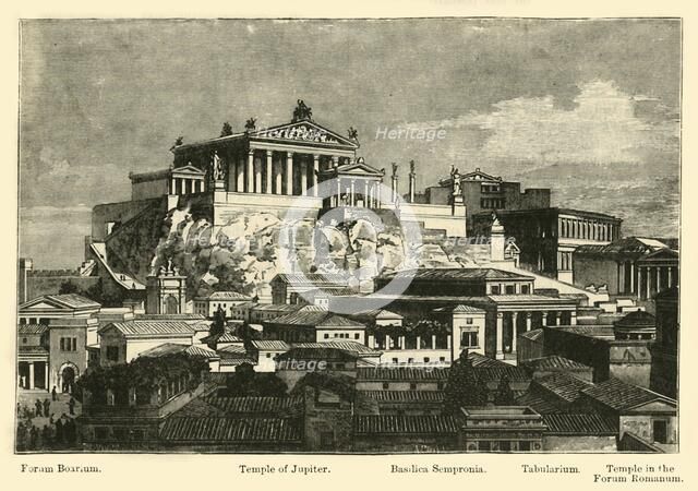 'The Capitol, from Mount Palatine (restoration)', 1890.   Creator: Unknown.