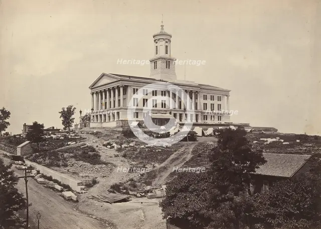 The Capitol, Nashville, Tennessee, 1860s. Creator: George N. Barnard.