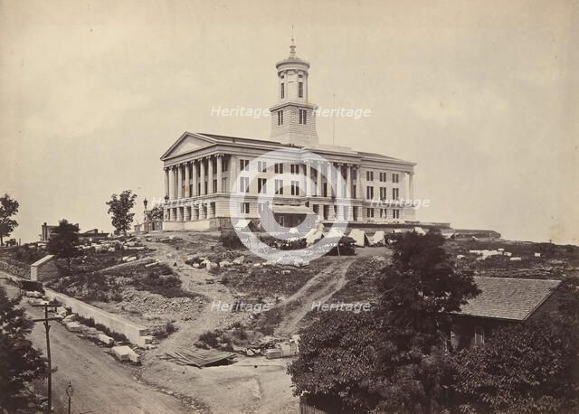 The Capitol, Nashville, Tennessee, 1860s. Creator: George N. Barnard.