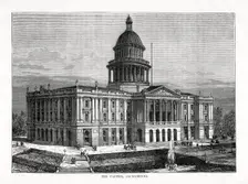 The Capitol, Sacramento, California, USA, 1877