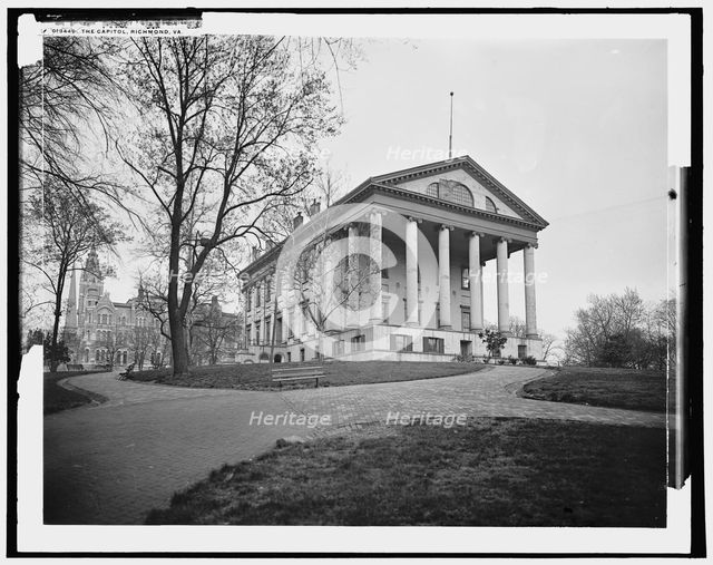 The Capitol, Richmond, Va., c1901. Creator: William H. Jackson.