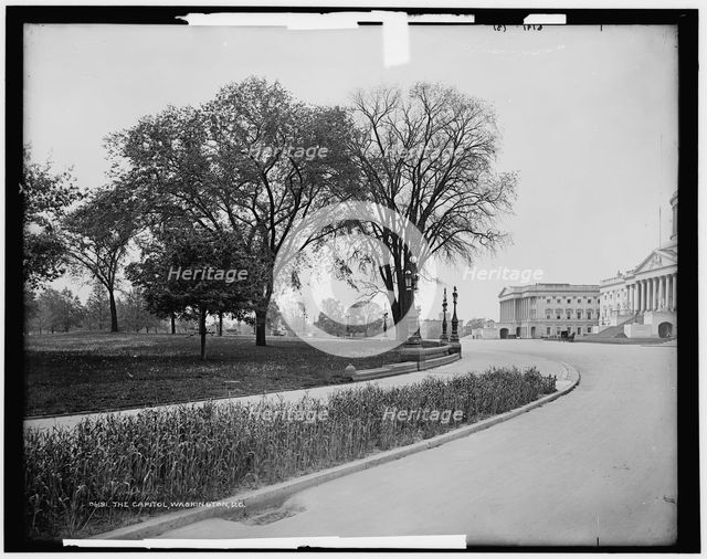 The Capitol, Washington, D.C., between 1880 and 1901. Creator: Unknown.
