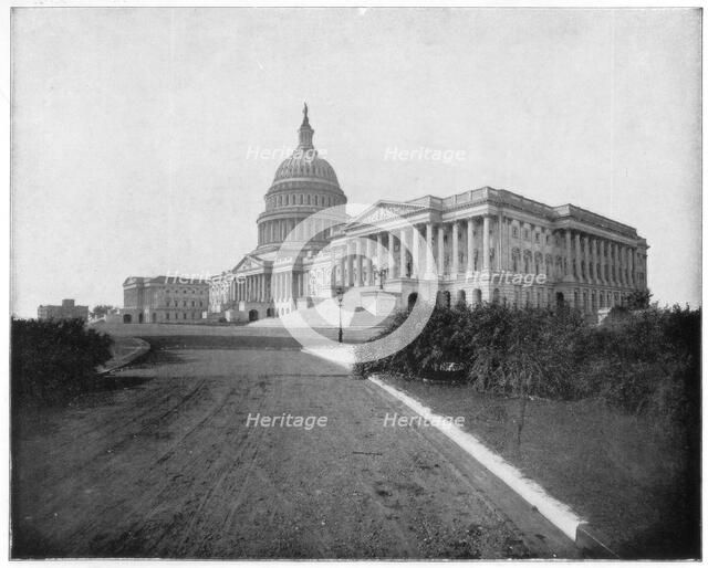 The Capitol, Washington DC, late 19th century. Artist: John L Stoddard