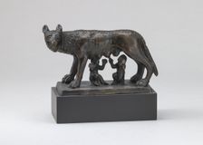 The Capitoline Wolf Suckling Romulus and Remus, 15th century. Creator: Unknown