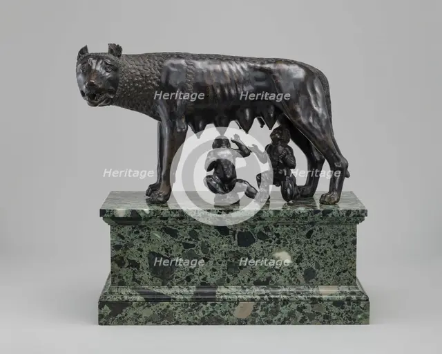 The Capitoline Wolf Suckling Romulus and Remus, late 15th - early 16th century. Creator: Unknown.