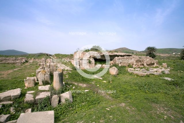 The capitolium at Bulla Regia, Tunisia. Creator: Samuel Magal.